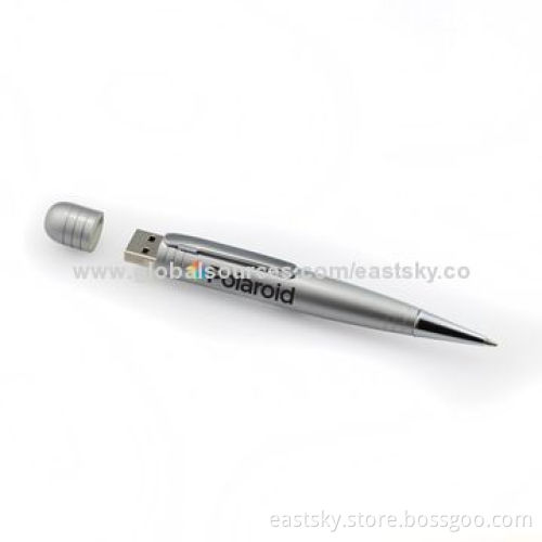 Pen-shaped USB Flash Drive, Superior OEM Service Free for 1 Colored Pad Printing and Laser Engraving